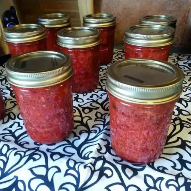 Strawberry Jalapeno Jam In Jars